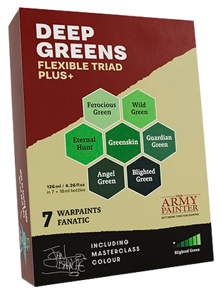 The Army Painter - Deep Greens Flexible Triad PLUS+ Paint Set