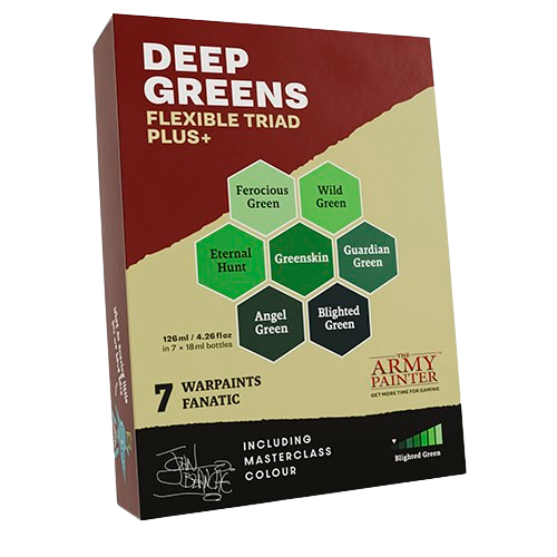 The Army Painter - Deep Greens Flexible Triad PLUS+ Paint Set