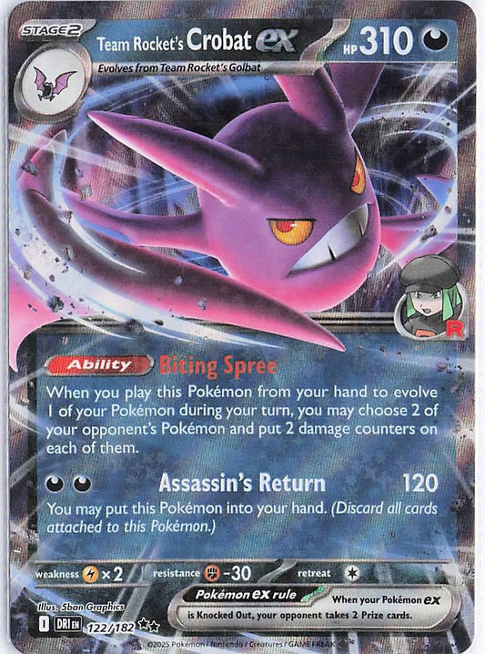 Team Rocket's Crobat ex 122/182