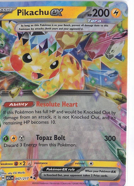 Pikachu ex 057/217