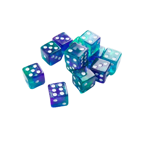 Gamegenic - Galaxy Series: Neptune D6 Dice Set