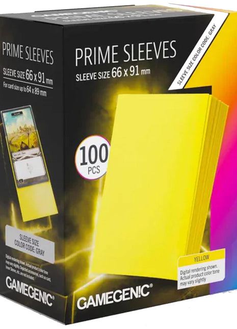 Gamegenic - Prime Yellow 66x91 Sleeves (100)