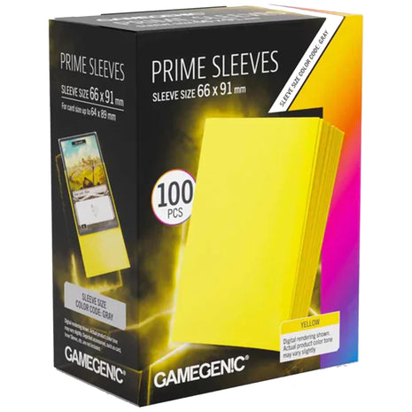 Gamegenic - Prime Yellow 66x91 Sleeves (100)