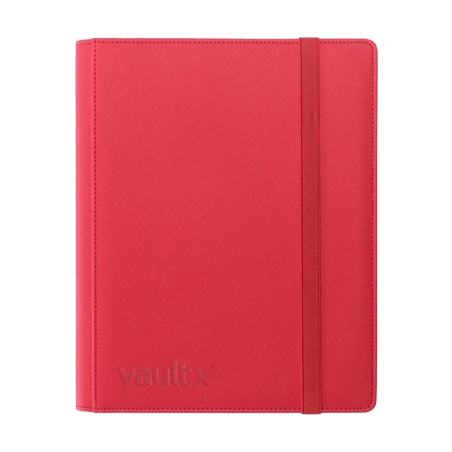 Vault X - Red 9 Pocket Exo Tec Strap Binder