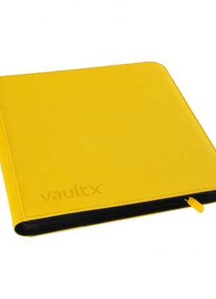 Vault X - Yellow 12 Pocket Zip Binder