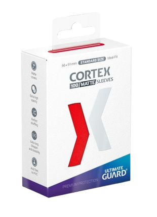 Ultimate Guard - Red Matte Cortex Sleeves Standard Size (100)