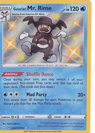 Galarian Mr. Rime SV021/122