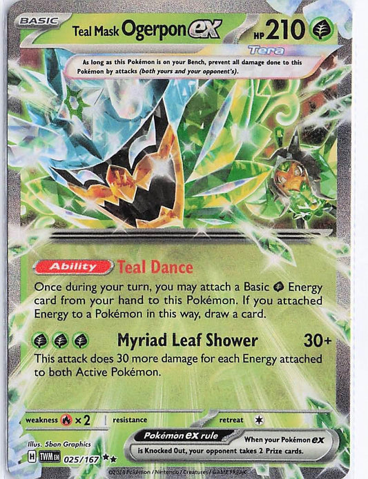 Teal Mask Ogerpon ex 025/167