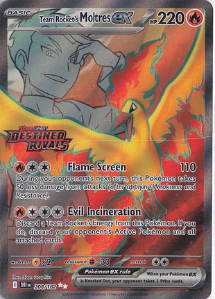 Team Rocket’s Moltres ex 208/182 (Stamp)