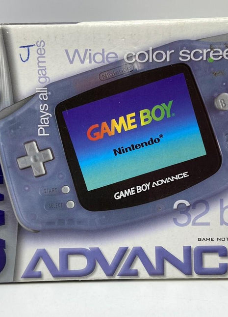 Gameboy Advance Glacier Console Boxed (GBA) - Preowned