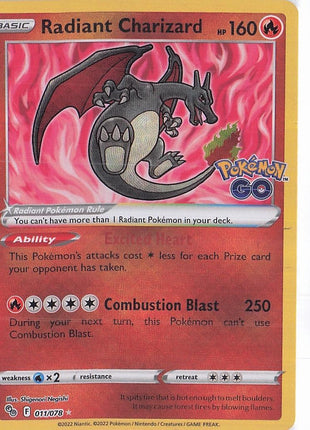 Radiant Charizard 011/078