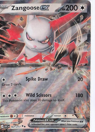 Zangoose ex 167/217