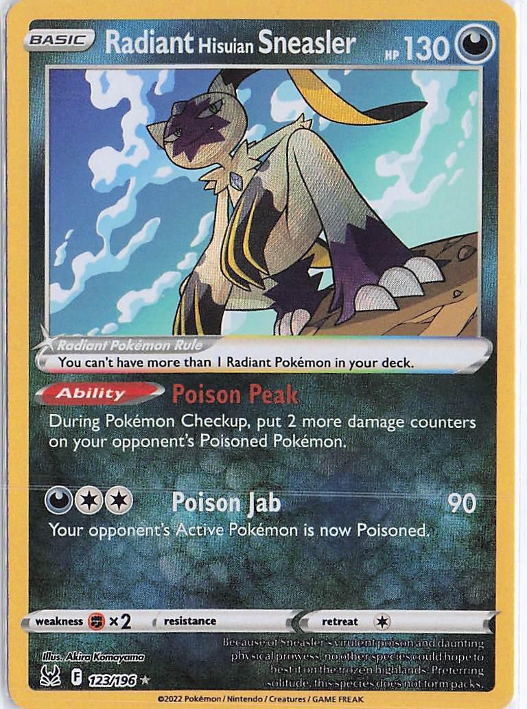 Radiant Hisuian Sneasler 123/196