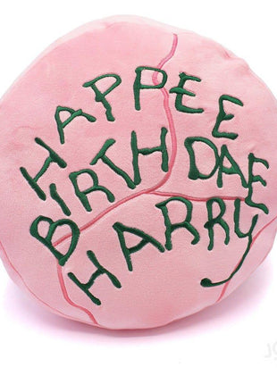 Harry Potter - "Happy Birthday Harry" Embroidered Cushion