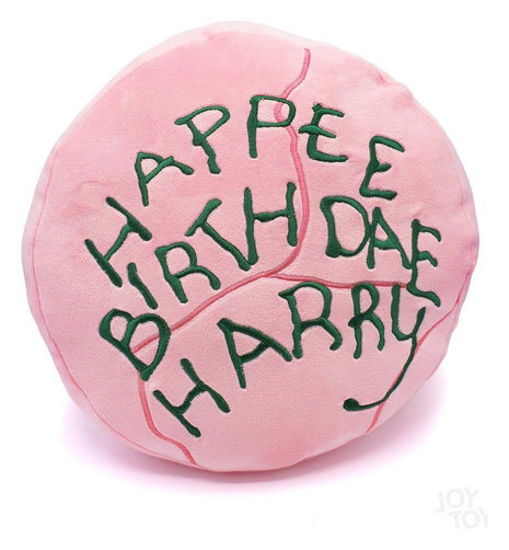 Harry Potter - "Happy Birthday Harry" Embroidered Cushion