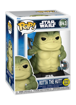 Star Wars - Rotta the Hutt (Glow) #843 Funko Pop!