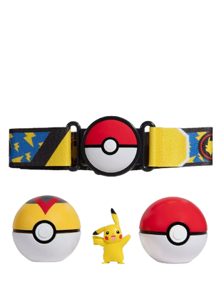 Pokemon - Clip 'N' Go Poke Ball Belt Set (Pikachu)