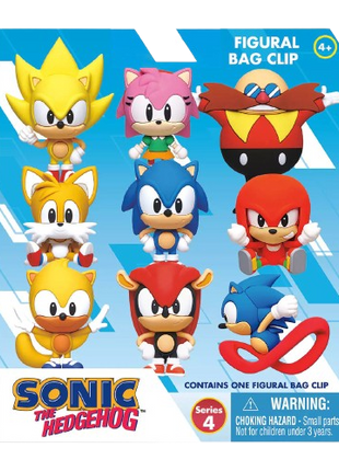 Sonic The Hedgehog - Series 4: 3D Character Bag Clip Blind Bag