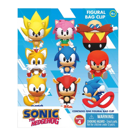 Sonic The Hedgehog - Series 4: 3D Character Bag Clip Blind Bag