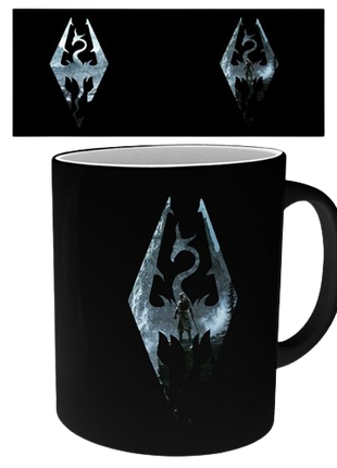 Skyrim - Dragon Symbol Heat Change Mug