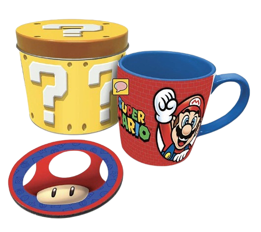 Super Mario - Lets A Go Mug Tin Set