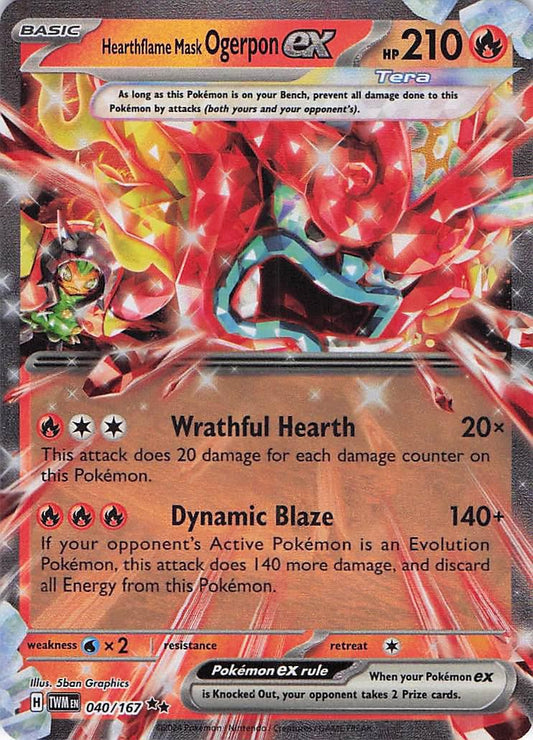 Hearthflame Mask Ogerpon ex 040/167