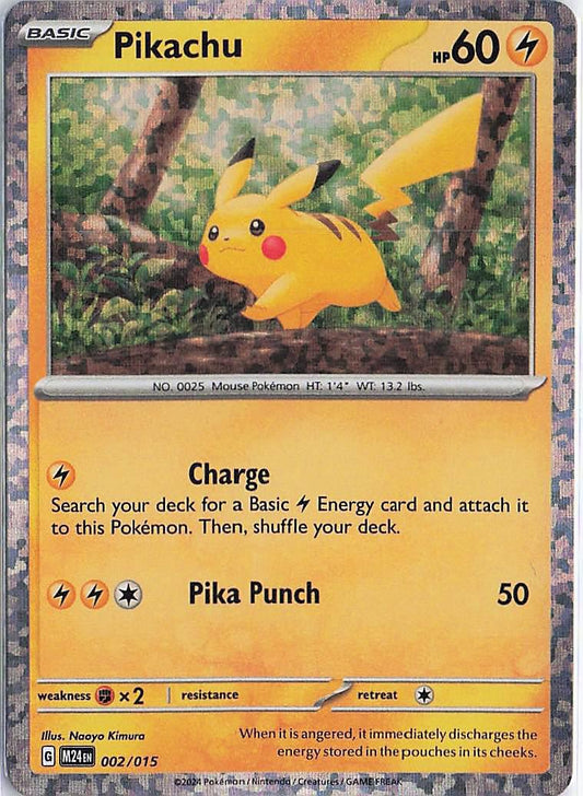 Pikachu 002/015 (H)