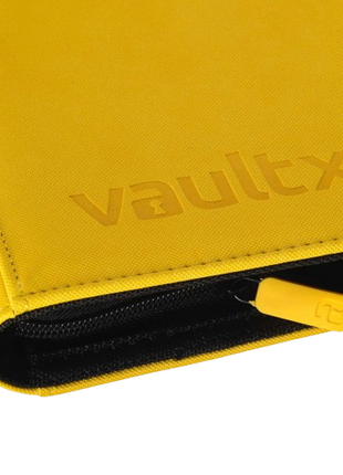Vault X - Yellow 9 Pocket Zip Binder