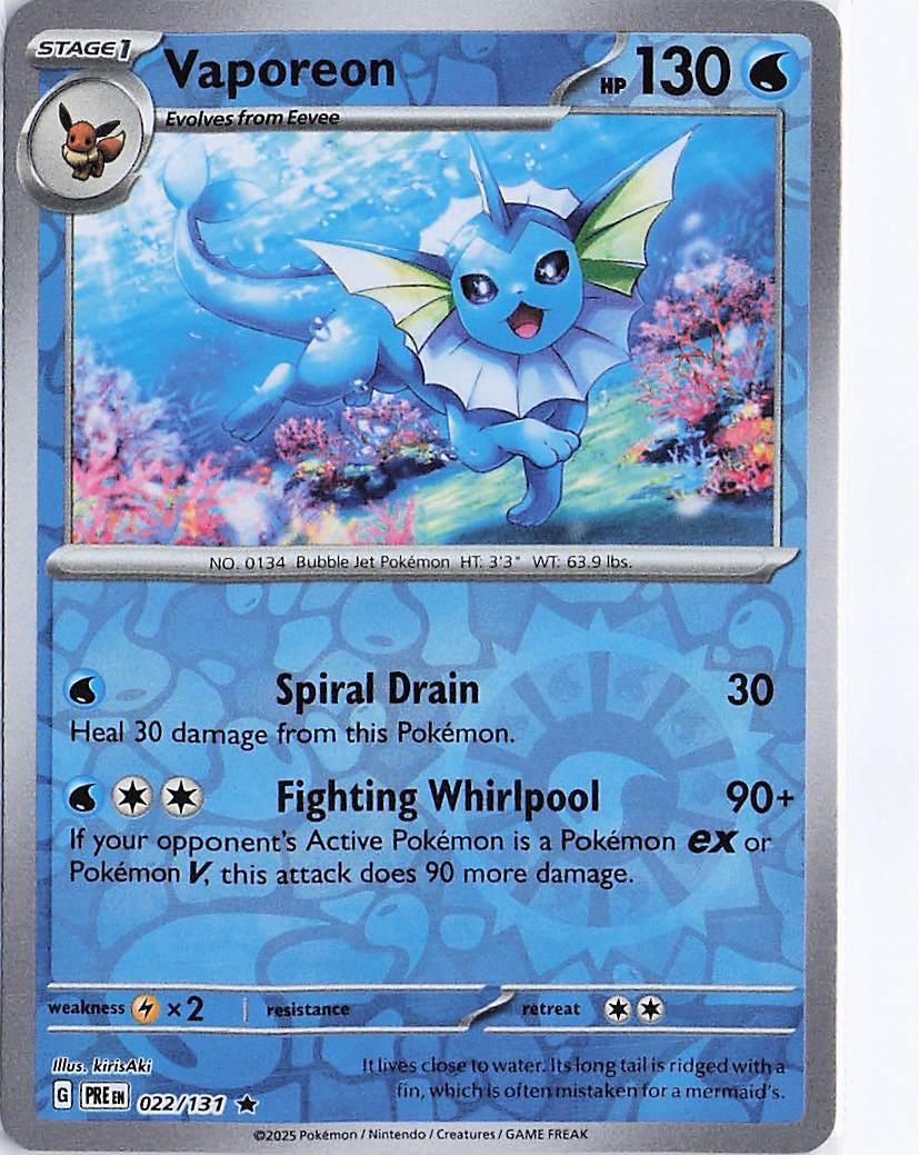 Vaporeon 022/131 (RH)