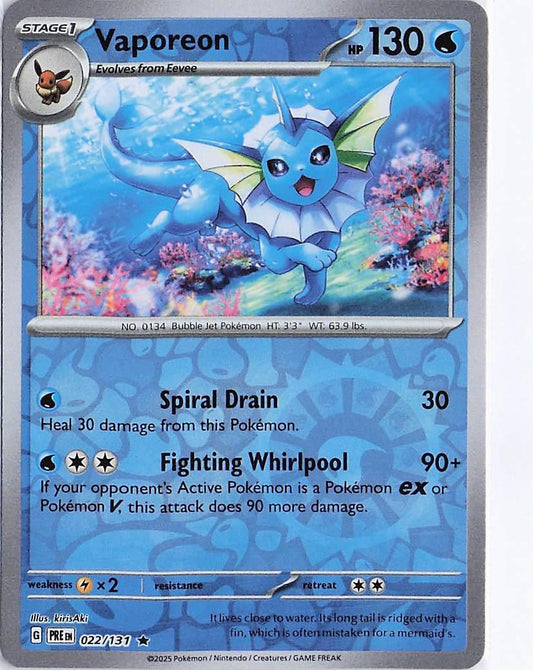 Vaporeon 022/131 (RH)