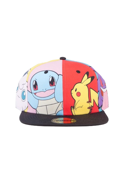 Pokemon - Difuzed Multi Pop Art Snapback Cap