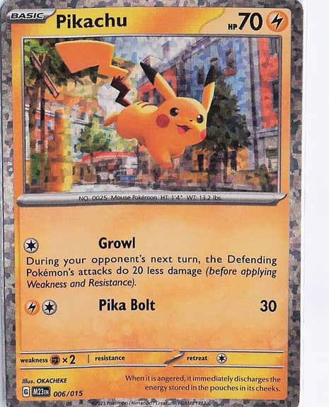 Pikachu 006/015 (H)