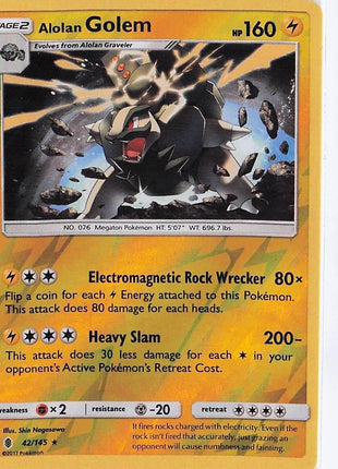 Alolan Golem 42/145 (RH)