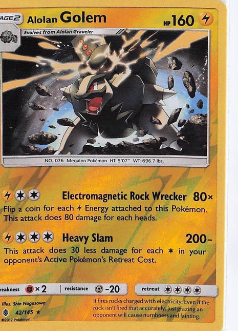 Alolan Golem 42/145 (RH)