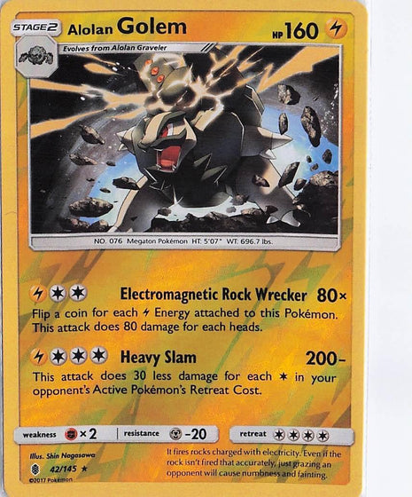Alolan Golem 42/145 (RH)