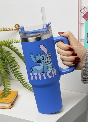Lilo & Stitch - Blue Stitch 900ml Insulated Cup and Straw