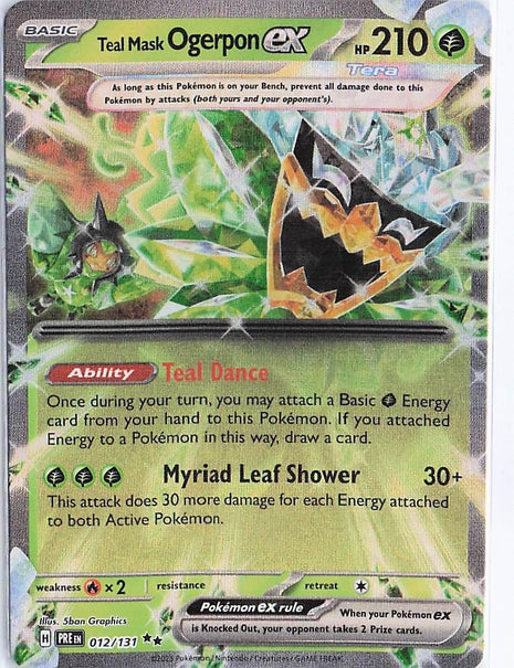 Teal Mask Ogerpon ex 012/131