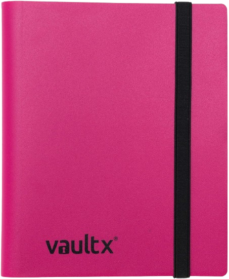 Vault X - Pink 4 Pocket Strap Binder