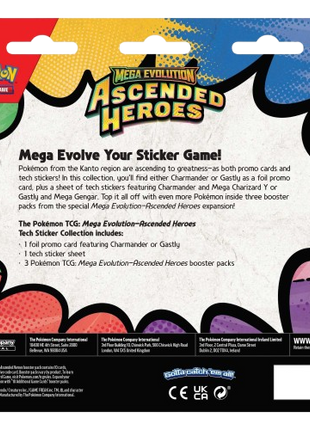 Pokemon - Ascended Heroes Tech Sticker Collection