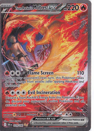 Team Rocket’s Moltres ex 229/182