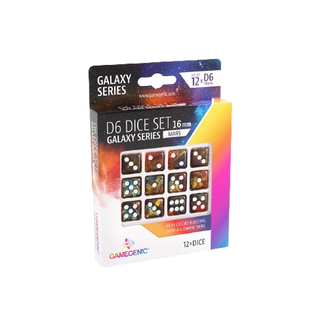Gamegenic - Galaxy Series: Mars D6 Dice Set
