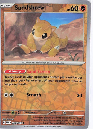 Sandshrew 027/165 (RH)