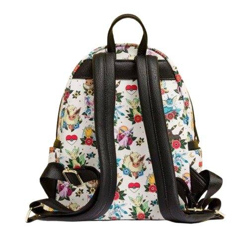 Loungefly - Retro Eevee All Over Print Mini Backpack