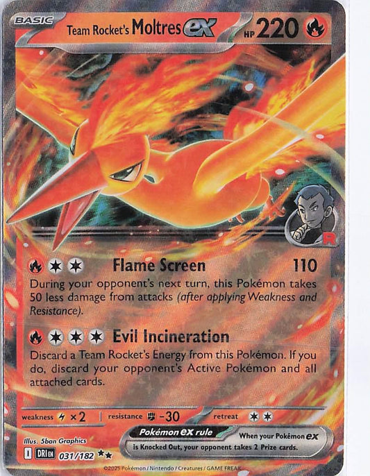 Team Rocket's Moltres ex 031/182