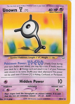 Unown Y 40/64