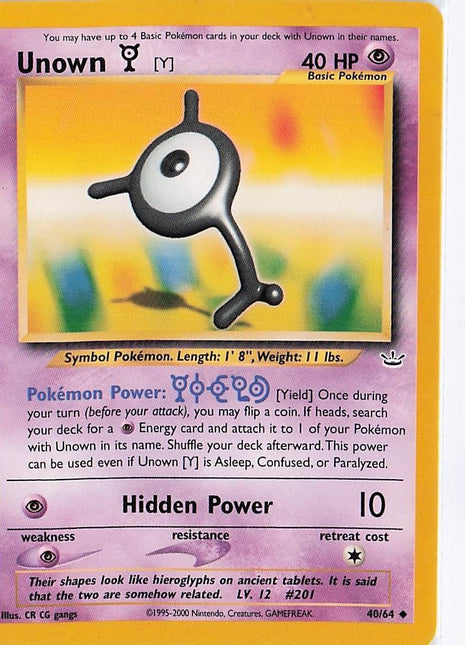 Unown Y 40/64