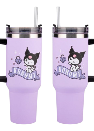 Sanrio - Kuromi 900ml Insulated Cup and Straw