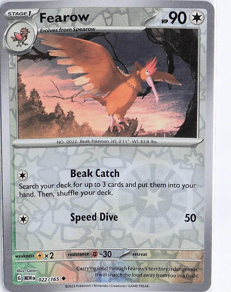Fearow 022/165 (RH)