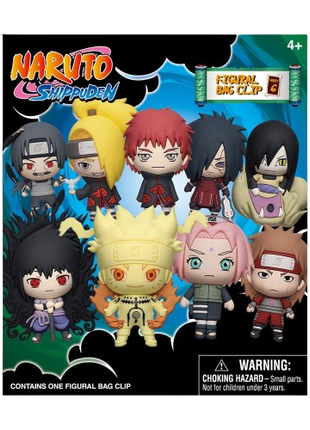 Naruto Shippuden - Series 6: 3D Character Bag Clip Blind Bag