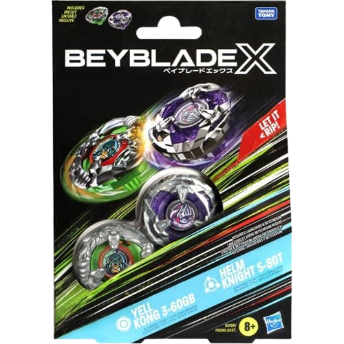 Beyblade X - Yell Kong & Helm Knight 2 Pack